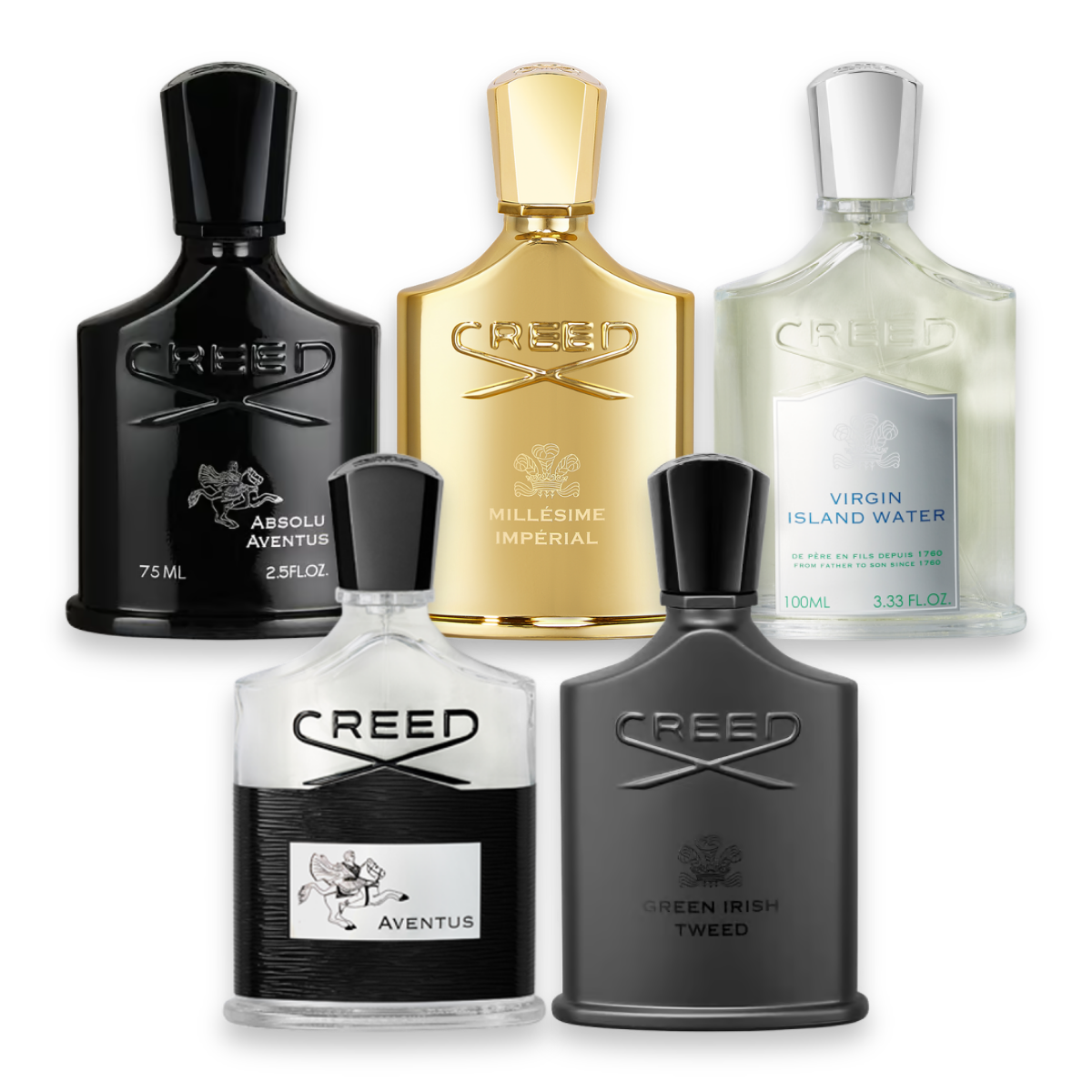 Creed Bestsellers parfum sample set met handgevulde samples