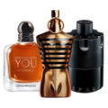 Proefset winter met Stronger With You Intensely, Le Male Elixir en The Most Wanted Intense – warme parfum samples voor mannen